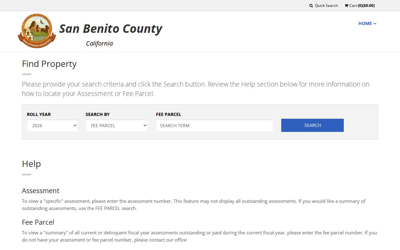 Hollister people search through the San Benito property tax portal